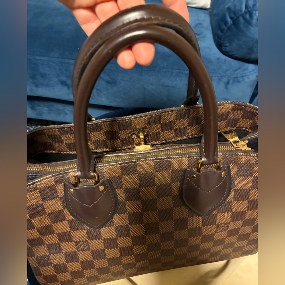 Louis Vuitton Damier Ebene Normandy hand bag with strap and dust bag - Picture 13 of 16